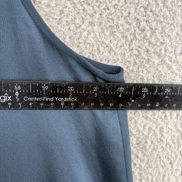 EILEEN FISHER 100% Silk Sleeveless Tunic Tank Blue Size Large - Picture 6 of 10